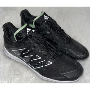 Adidas Adizero Afterburner Black Baseball Cleats Shoes